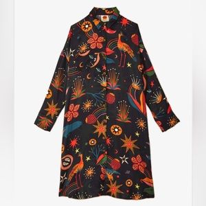 Farm Rio - The  Black Cerrado Sky Lenzing™ Ecovero™ Viscose Shirtdress